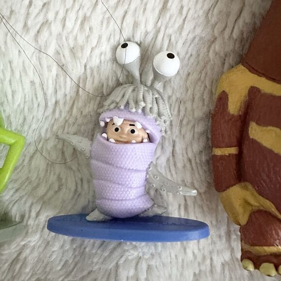 Disney Store Monsters Inc Figures George Sanderson Sock Mike Wazowski Boo PVC - Picture 3 of 7